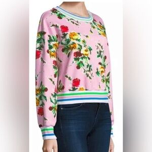 Milly Multicolor Floral Crewneck Top
